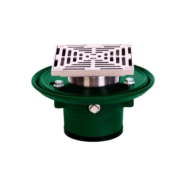 Josam Company Josam 30003-5S-Z 3" No-Hub Floor Drain w/5" Square Nikaloy Strainer 30003-5S-Z - main